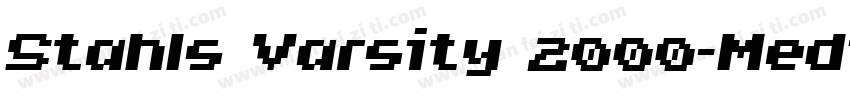 Stahls Varsity 2000-Medium字体转换